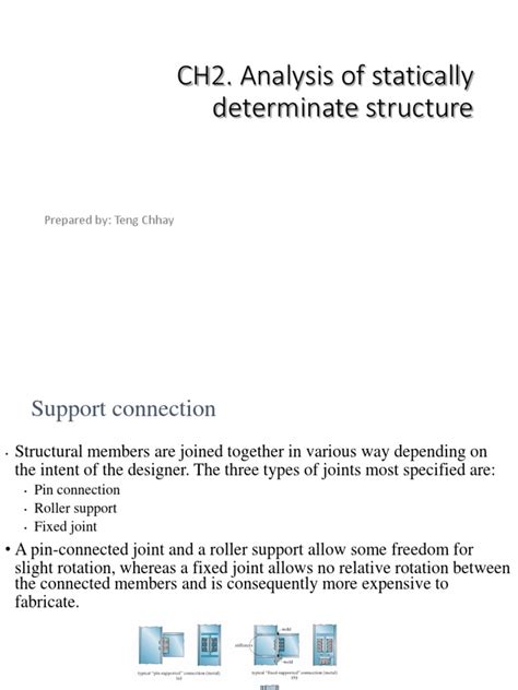 CH2 Analysis of Statically Determinate Structure | PDF | Force | Civil Engineering