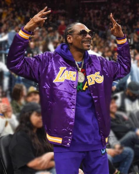 Snoop Dogg Purple Los Angeles Laker Jacket | NBA Jacket