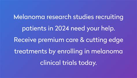 Top 10 Melanoma Clinical Trials [2024 Studies] | Power