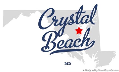 Map of Crystal Beach, MD, Maryland