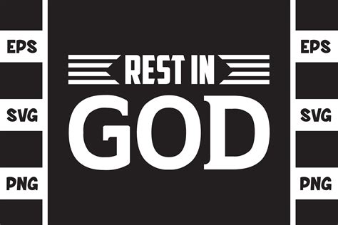 Rest in God Graphic by Illustrately · Creative Fabrica