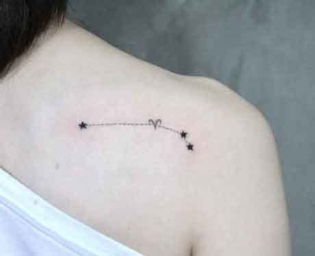 25 Aries Constellation Tattoo Designs, Ideas and Meanings for Zodiac Lovers - Tattoo Me Now ...