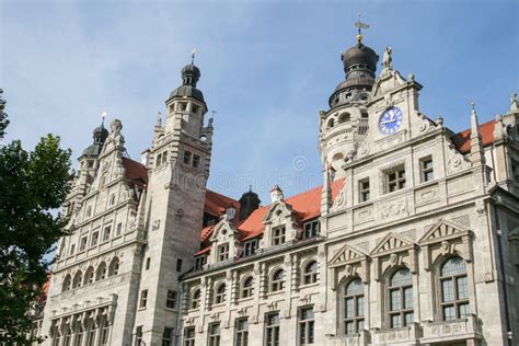 New Town Hall in Leipzig, Germany Stock Photo - Image of city, clock ...