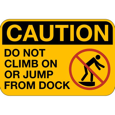 Caution - Loading Dock Safety – Western Safety Sign