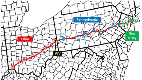 22 Cities on U.S. Route 22 (A Dots on a Map Quiz) - By purplebackpack89