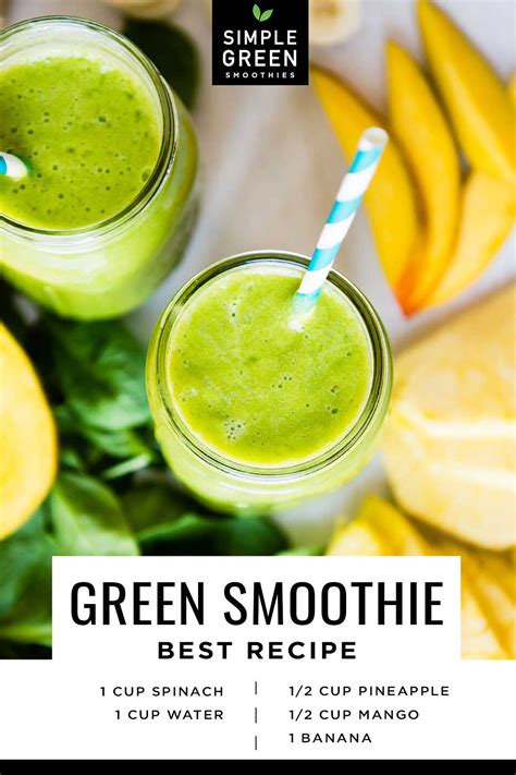 Best Green Smoothie Recipe - Blend this Healthy Energy Boost | Receita