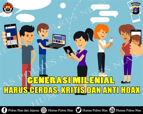 Humas Polres Nias: "GENERASI MILENIAL HARUS CERDAS, KRTIS DAN ANTI HOAX"