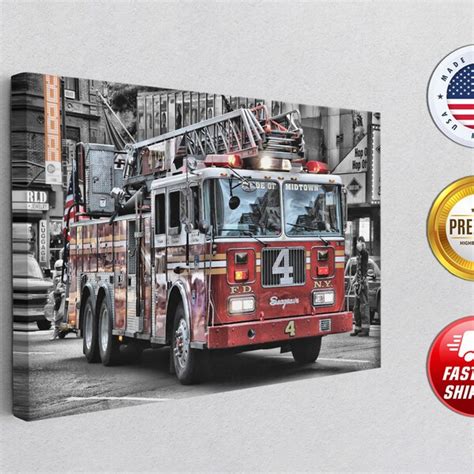 Fire Truck Wall Art - Etsy