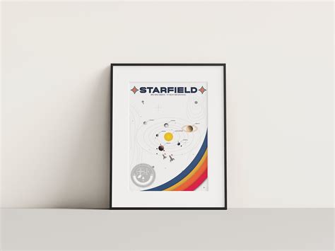 Starfield Game Poster Bethesda Game Art Wall Decor Perfect - Etsy