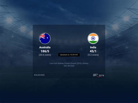 Australia vs India live score over 3rd T20I T20 1 5 updates | Cricket News