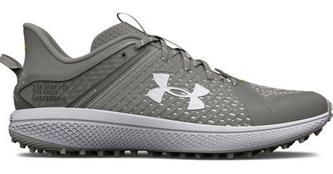 Under Armour Ua Yard Turf Baseball Shoes in Gray for Men | Lyst