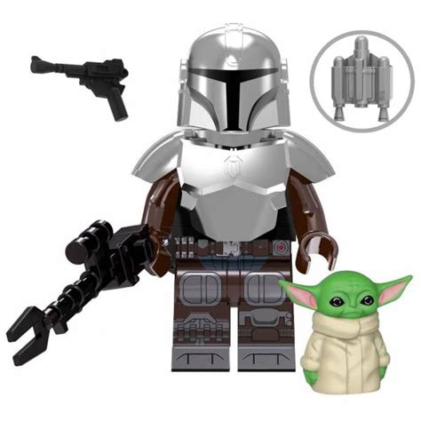 The Mandalorian & Grogu baby Yoda Lego Star Wars Minifigures building block toys delsbricks ...