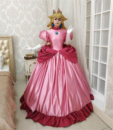 Princess Peach Mario games inspired cosplay costume made to order item handmade dress in 2021 ...