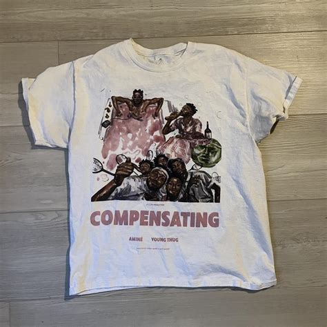 Amine Compensated 2021 Merch Shirt. Cool Vintage... - Depop