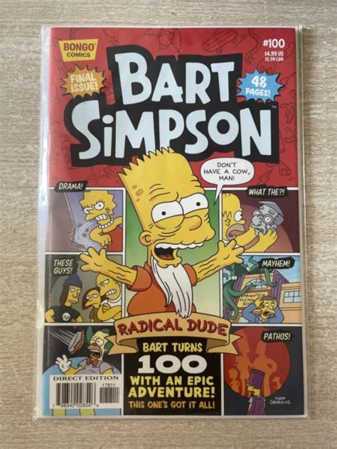 BART SIMPSON COMIC #100 Bongo Comics Bart Turns 100 Like Brand New Sealed $11.25 - PicClick