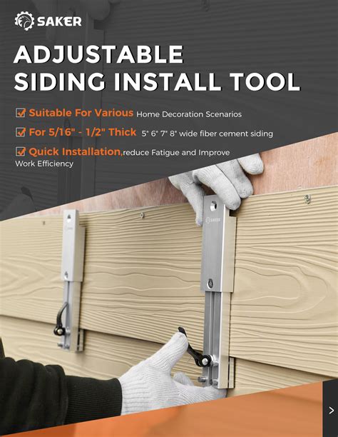 Saker Adjustable Siding Install Tool