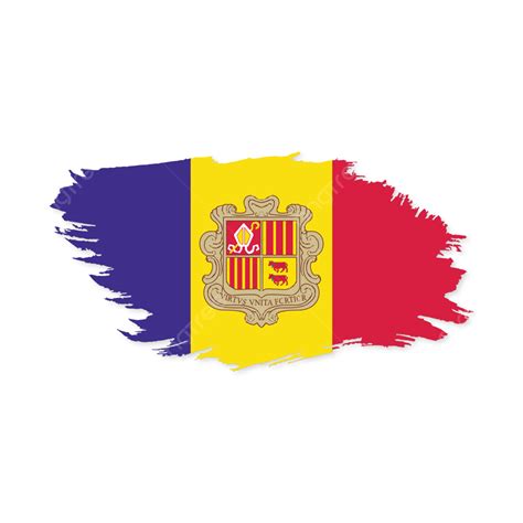 Andorra Flag Vector With Transparent, Andorra, Andorra Flag, Andorra National Flag PNG and ...