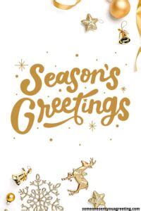 Season's Greetings Messages and Wishes - Someone Sent You A Greeting