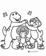 Barney Baby Bop Coloring Page Pages sketch template