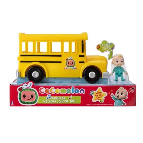 CoCoMelon Musical Yellow School Bus with JJ Figure - Walmart.com - Walmart.com