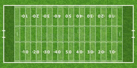 American Football Field. With Line and Grass Texture, vector ...