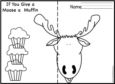 If You Give A Moose A Muffin Coloring Pages Coloring Pages