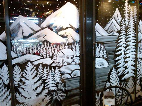 Winter Wonderland Window Painting