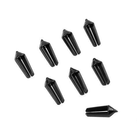 SURIEEN 8 Pcs Nylon Dart Flight Savers Protectors Darts Accessories Set Black Dart Replacements ...