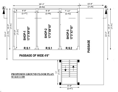 29' X 22'9" small shop building is given in this AutoCAD DWG file.Download 2D Autocad Drawing ...