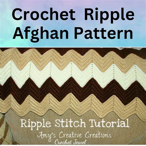 Ripple Chevron Afghan Blanket Crochet Pattern Cozy Home Crafting ...