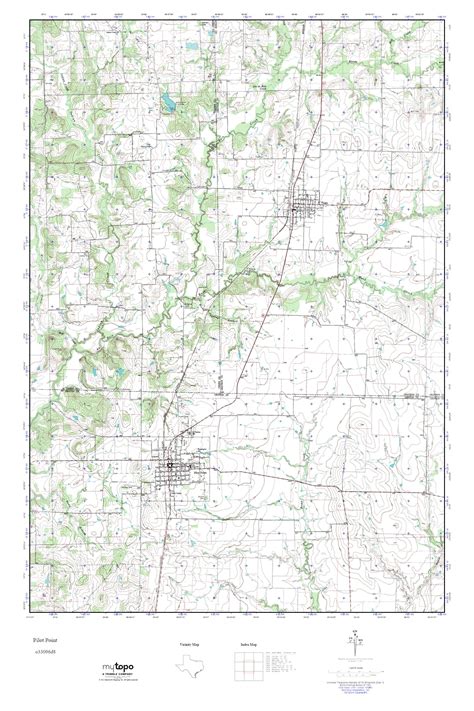 MyTopo Pilot Point, Texas USGS Quad Topo Map