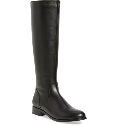 Knee High Black Leather Boots For Women - stylingidea