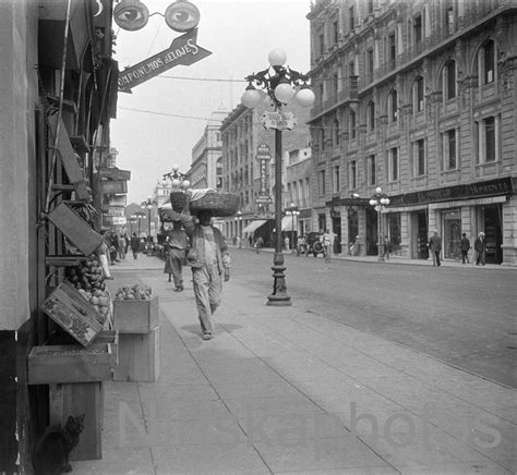 Mexico City, Avenida Cinco de Mayo Street Scene Photo 1920s antique ...