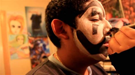 Insane Clown Posse Violent J Face Paint Tutorial - YouTube