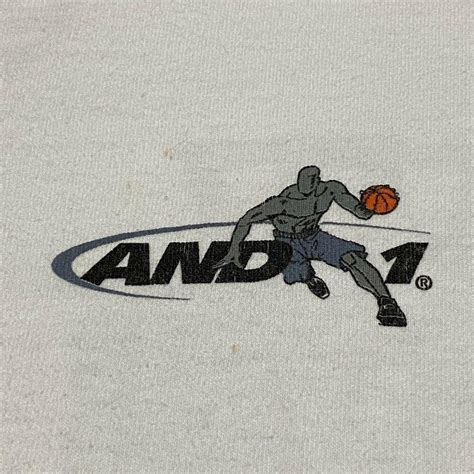 AND1 Basketball T Shirt Adult M L White Ball Vintage 90s USA Funny Dunk | SidelineSwap