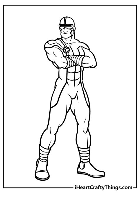 Boy Superhero Coloring Page