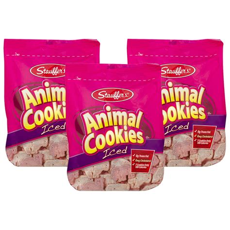 (3 Pack) Stauffer's Iced Animal Crackers 14.5z - Walmart.com - Walmart.com