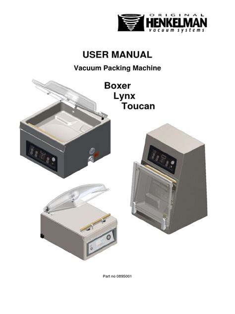 User Manual: Vacuum Packing Machine | PDF | Pump | Vacuum