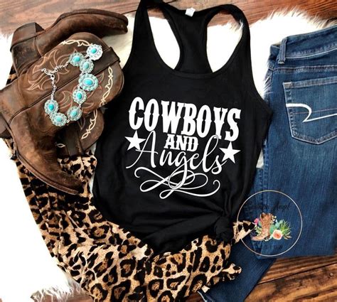 Cowboys And Angels tank Country music shirt Country | Etsy in 2020 | Country music shirts ...