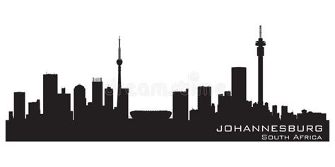 Johannesburg Silhouette Skyline Stock Illustrations – 166 Johannesburg Silhouette Skyline Stock ...