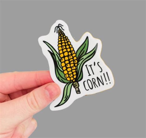 Its Corn Sticker Corn Sticker Corn Song Sticker Corn Cob - Etsy