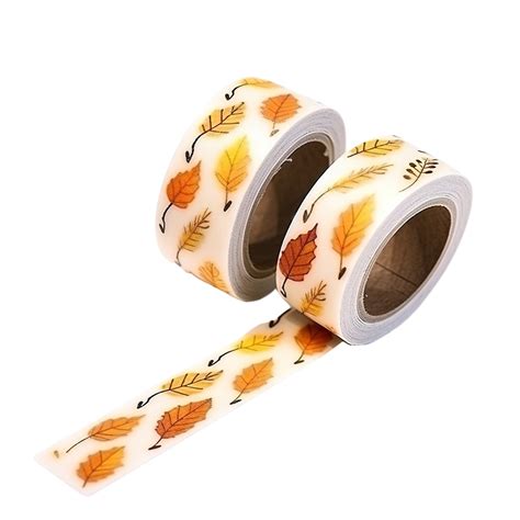 Washi Tape Autumn Seasonal With Falling Leaves Floral Elements Symbols, Fall, Autumn, Collection ...