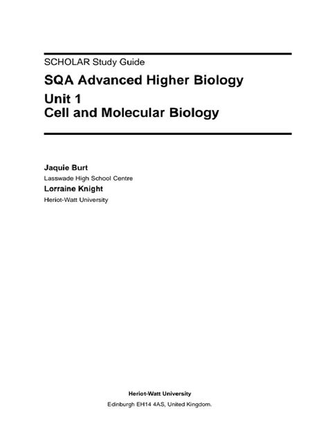 Cell and Molecular Biology | PDF