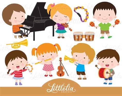 Music Class Clipart Musician Clipart 16102 | Etsy Hong Kong