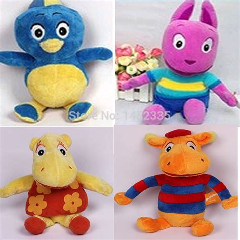 The Backyardigans toys 4pcs/set Plush Pablo Tasha Tyrone Uniqua NEW Fisher Plush Toy Mission to ...