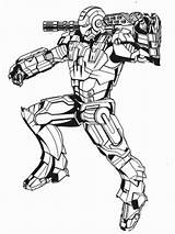 War Machine coloring Pages Free Printable sketch template