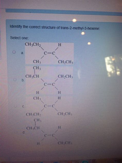 Solved Identify the correct structure of | Chegg.com