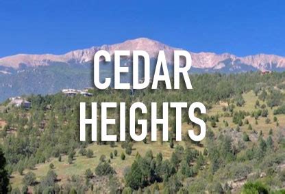 Cedar Heights in Colorado Springs, CO | Homes for Sale