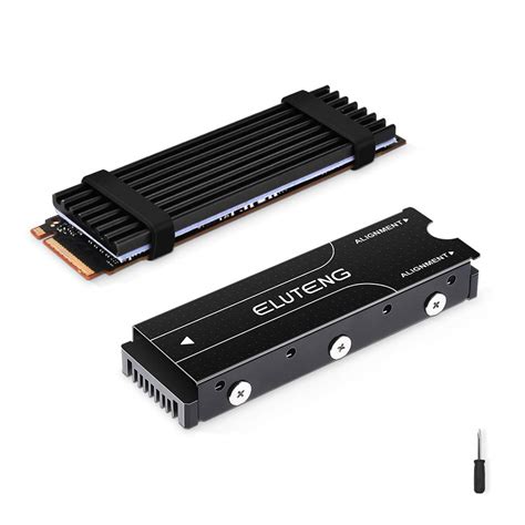 Buy ELUTENG M.2 SSD NVMe Heatsink for PS5 Computer PC with 4 Thermal Silicone Pad Aluminum ...