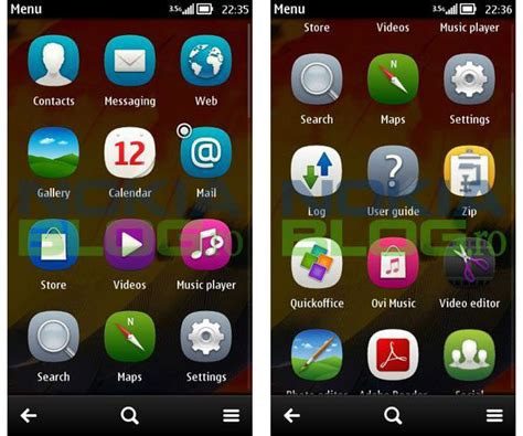 Symbian Belle official Screenshots